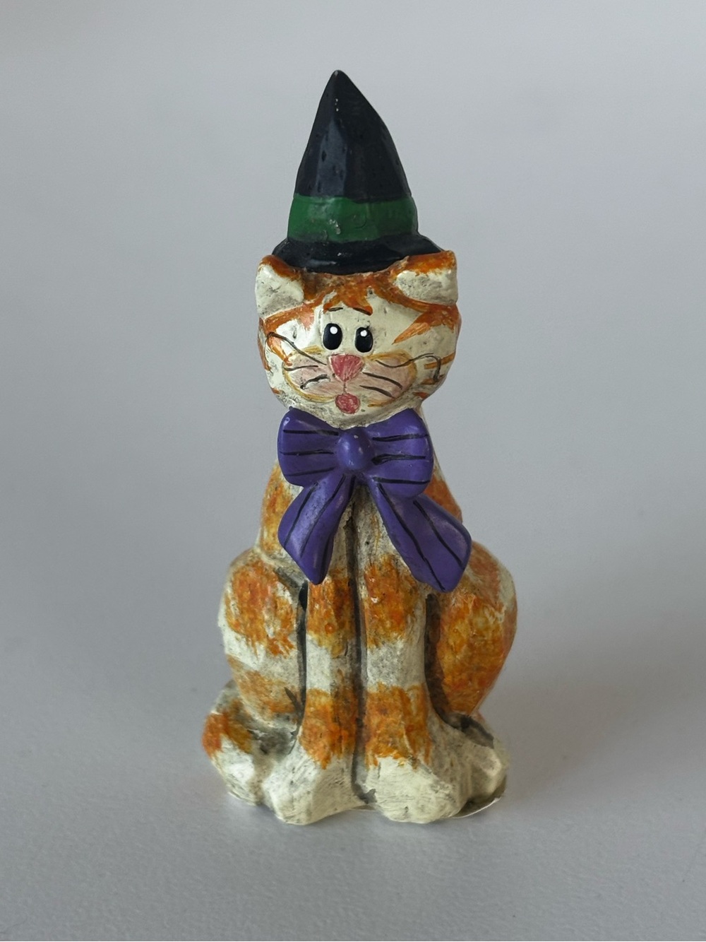 Vintage Midwest Hand Painted Tabby Cat Figurine 2.5”